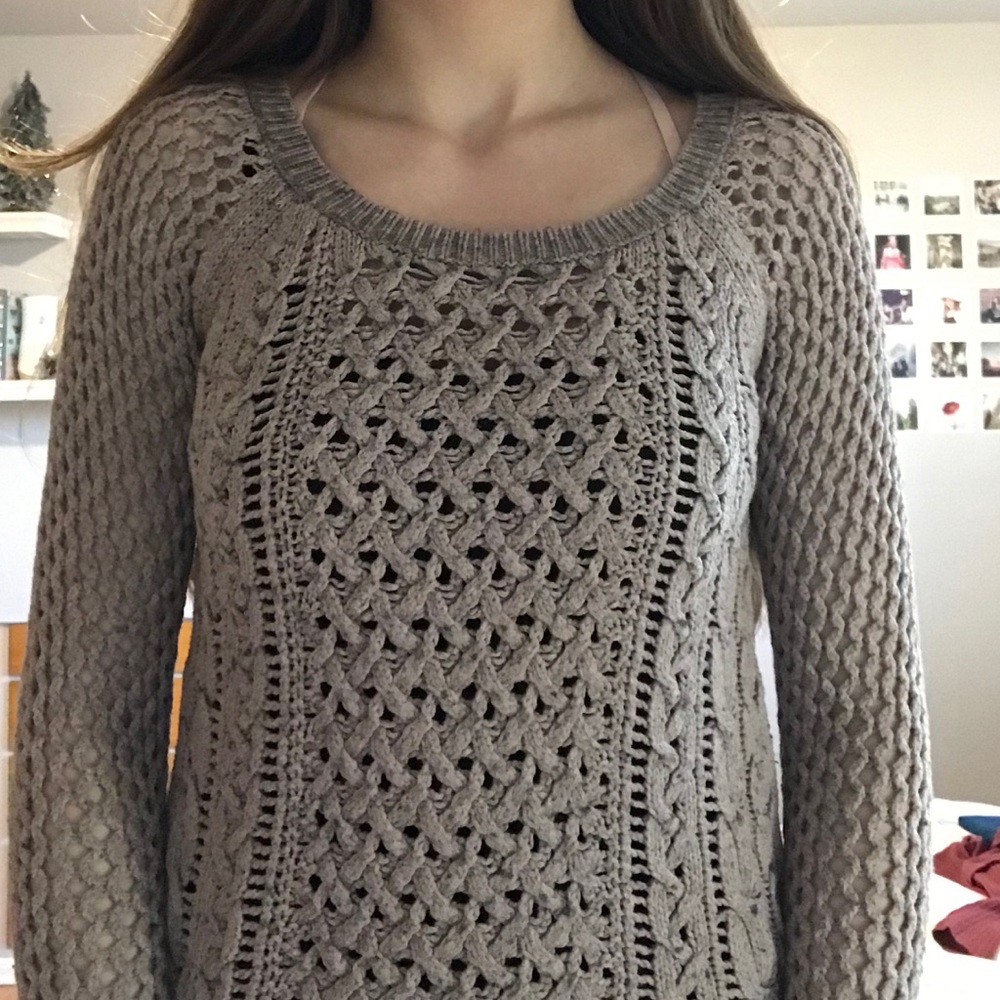 American Eagle open knit sweater